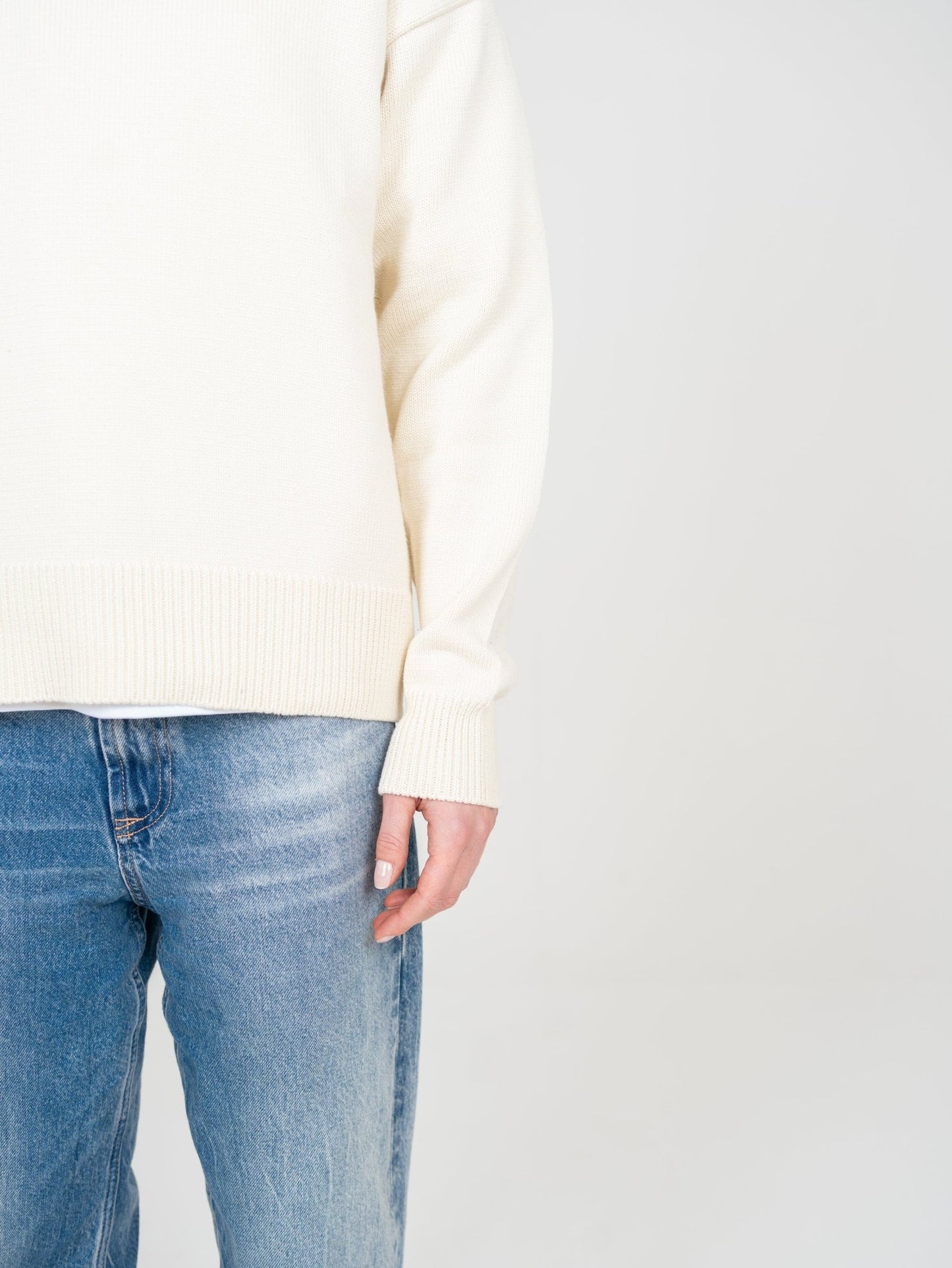 Ivory knit sweater - DSCONTINUED