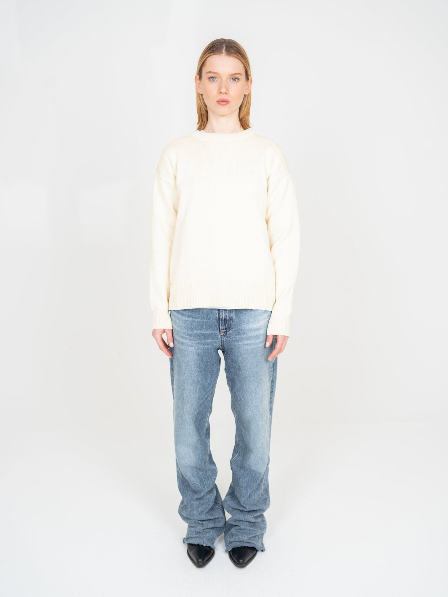Ivory knit sweater - DSCONTINUED